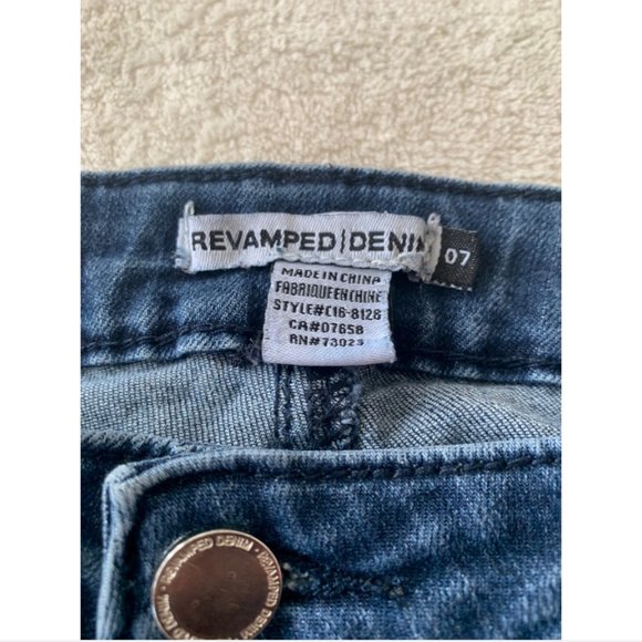 ✨REVAMPED DENIM SKINNY JEANS - SIZE - US 7 - BLUE - Picture 4 of 4